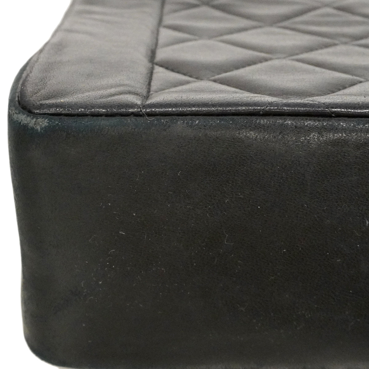 【6ge5479】シャネル ショルダーバッグ ダイアナ チェーンショルダー ラムスキン ブラック ゴールド金具【中古】レディース