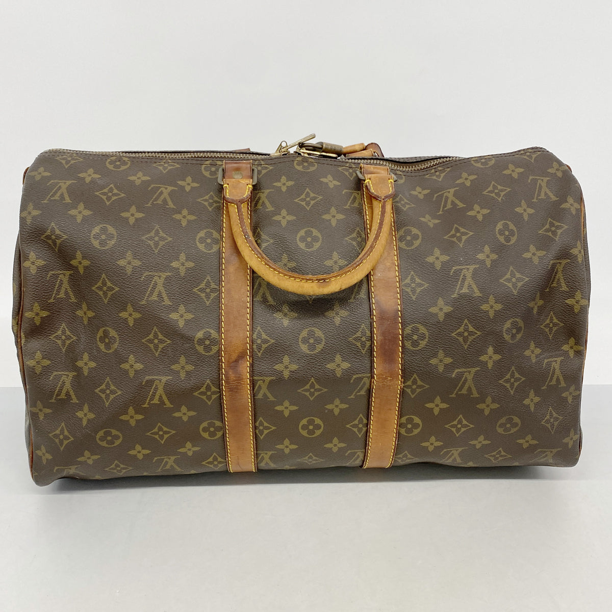 【6ge5487】ルイヴィトン ボストンバッグ モノグラム キーポル45 M41428 ブラウン【中古】レディース