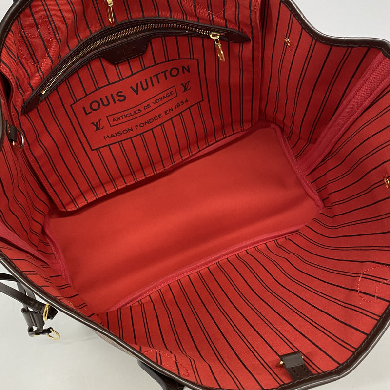 【6ge5492】ルイヴィトン トートバッグ ダミエ ネヴァーフルMM N41358 エベヌ【中古】レディース