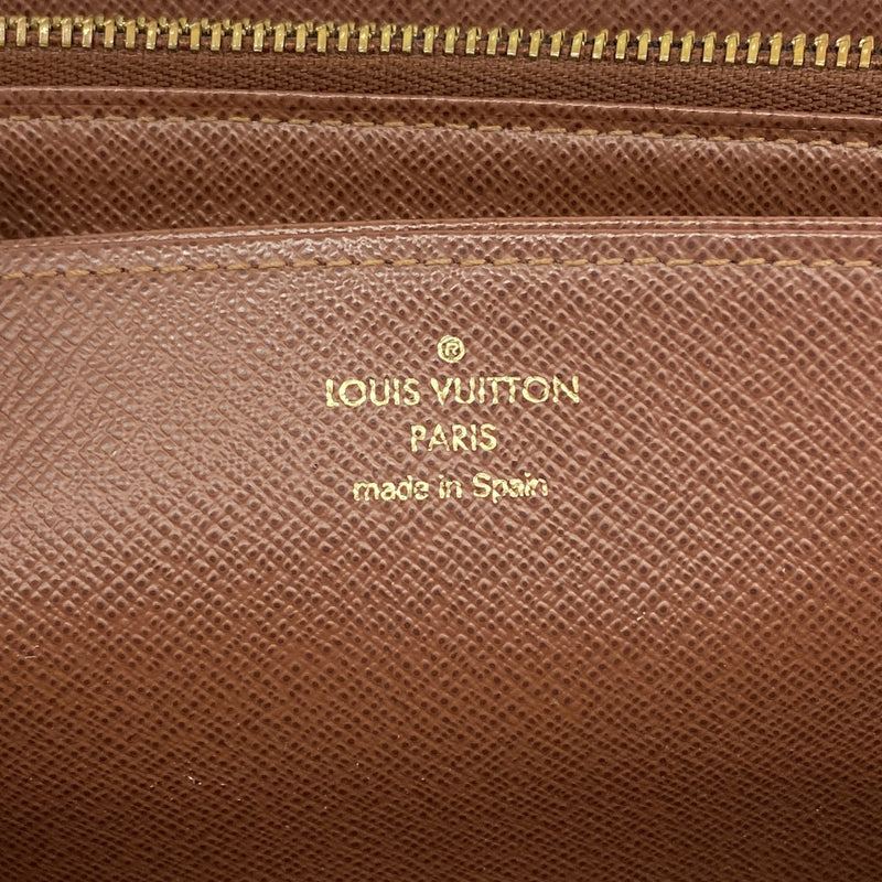 【6ge5494】ルイヴィトン 長財布 モノグラム ジッピーウォレット M42616 ブラウン【中古】メンズ レディース ユニセックス