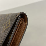 【6ge5495】ルイヴィトン 三つ折り長財布 モノグラム ポルトトレゾールインターナショナル M61215 ブラウン【中古】メンズ レディース ユニセックス