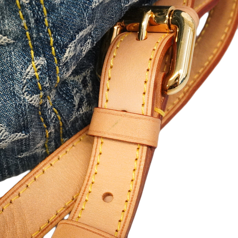 【6ge5497-k】ルイヴィトン リュック・デイパック モノグラム・デニム サックアドGM M95056 ブルー【中古】レディース