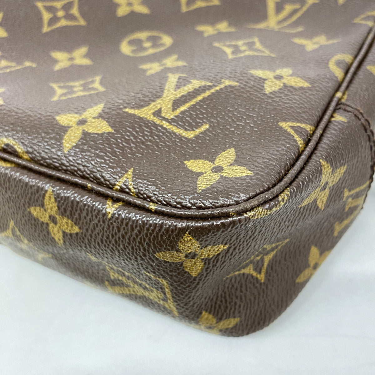 【6ge5520】ルイヴィトン ポーチ モノグラム トゥルーストワレット23 M47524 ブラウン【中古】レディース