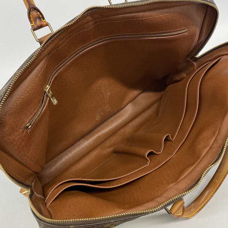 【6ge5527】ルイヴィトン ブリーフケース モノグラム ポルトドキュマンヴォワヤージュ M40226 ブラウン【中古】メンズ