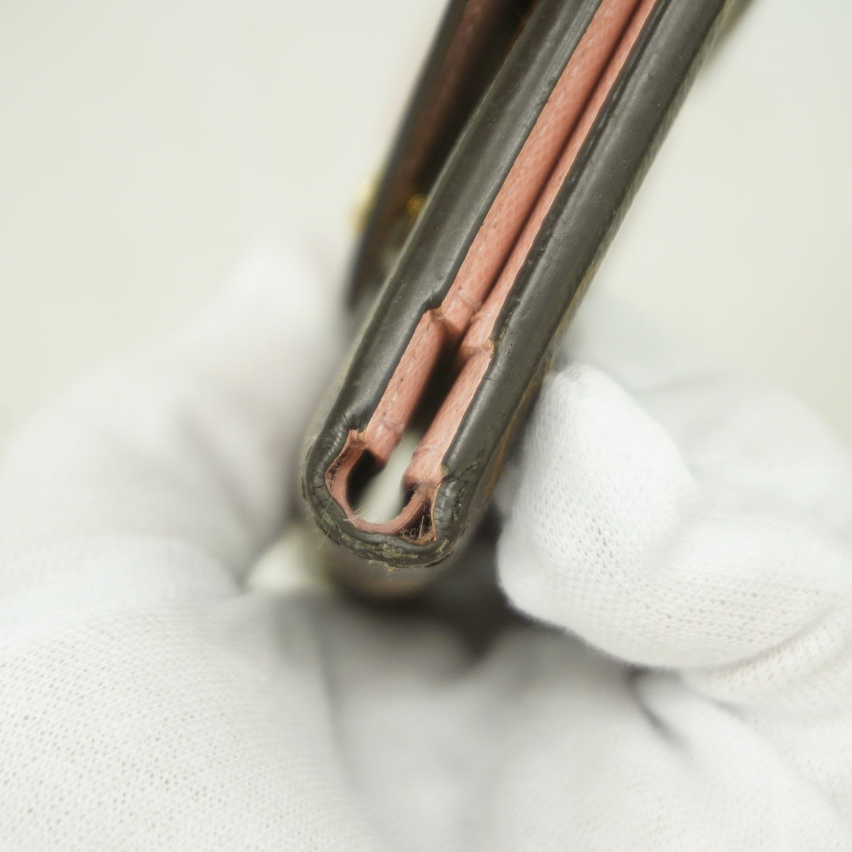 【6ge5555】ルイヴィトン 三つ折り財布 モノグラム ポルトフォイユゾエ M62933 ブラウン ローズバレリーヌ【中古】レディース