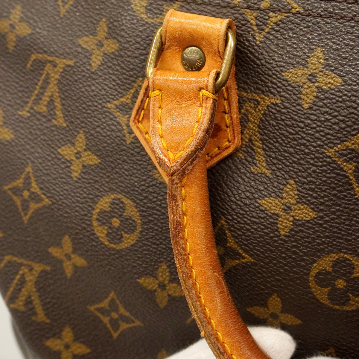 【6ge5563】ルイヴィトン ハンドバッグ モノグラム スピーディ35 M41107 ブラウン【中古】レディース