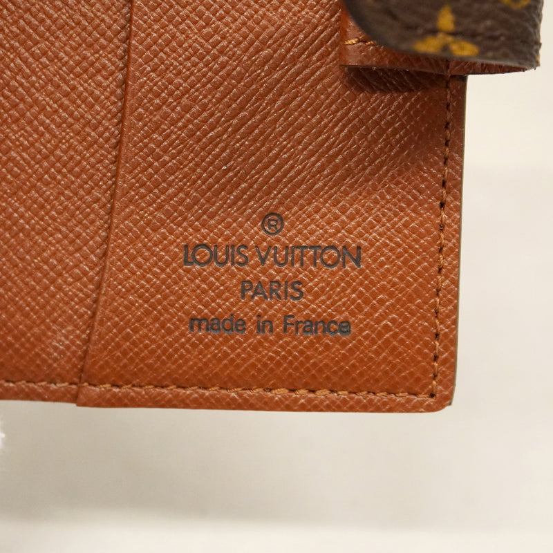 【6ge5567】ルイヴィトン 手帳カバー モノグラム アジェンダミニ M99193 ブラウン【中古】メンズ レディース ユニセックス