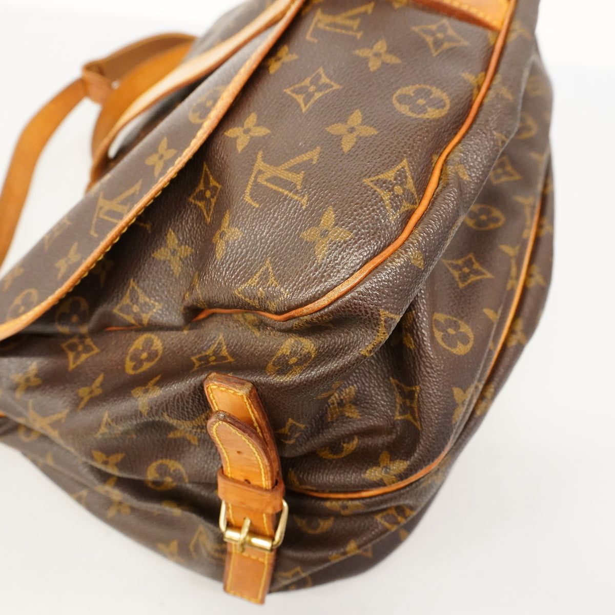 【6ge5585】ルイヴィトン ショルダーバッグ モノグラム ソミュール35 M42254 ブラウン【中古】レディース