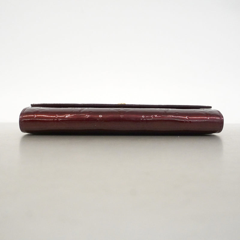 【6ge5587】ルイヴィトン 長財布 ヴェルニ ポルトフォイユサラ M91521 ルージュフォーヴィスト【中古】レディース