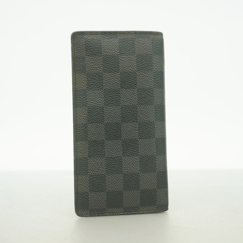 【6ge5595】ルイヴィトン 長財布 ダミエ・グラフィット ポルトフォイユアレクサンドル N61063 ブラック【中古】メンズ
