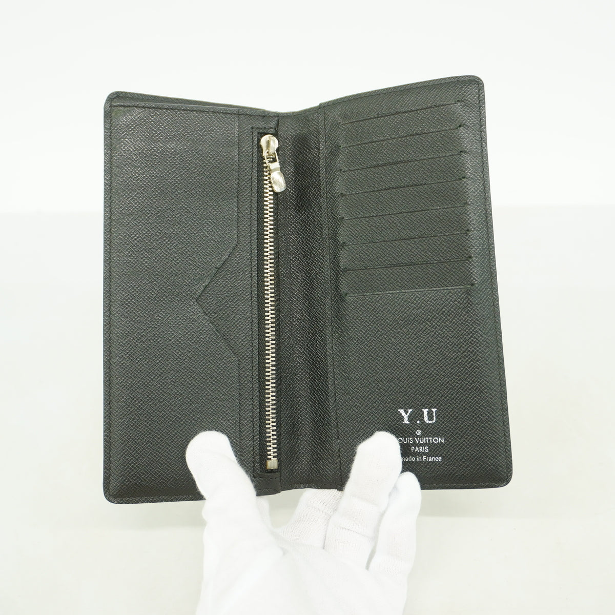 【6ge5595】ルイヴィトン 長財布 ダミエ・グラフィット ポルトフォイユアレクサンドル N61063 ブラック【中古】メンズ