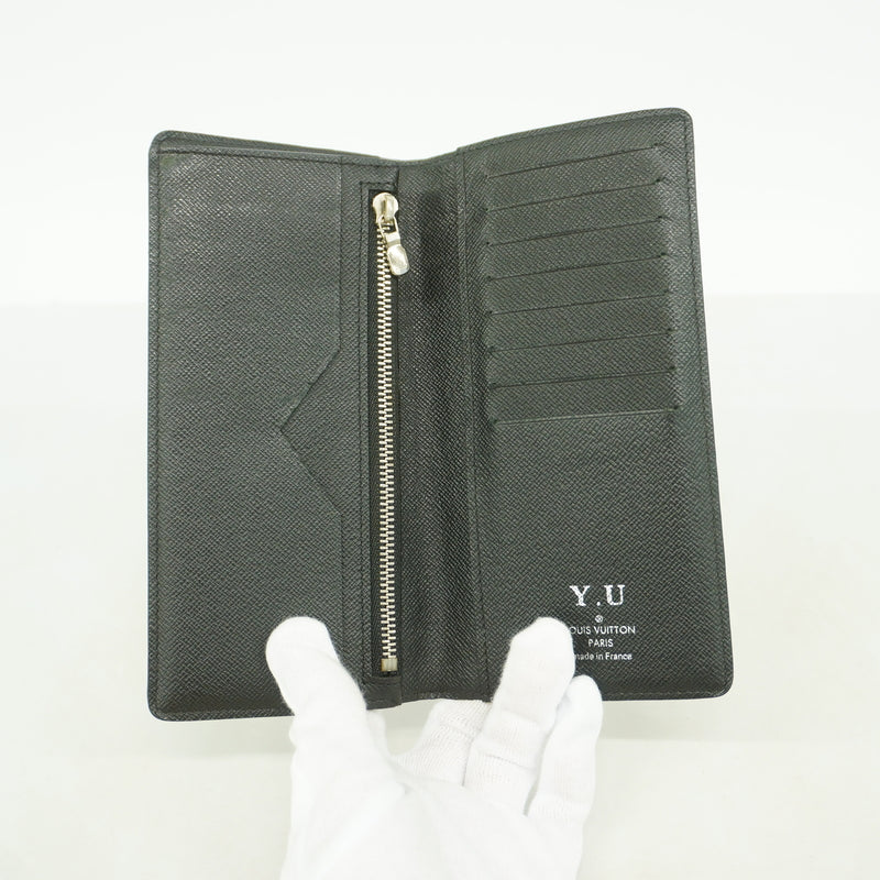 【6ge5595】ルイヴィトン 長財布 ダミエ・グラフィット ポルトフォイユアレクサンドル N61063 ブラック【中古】メンズ