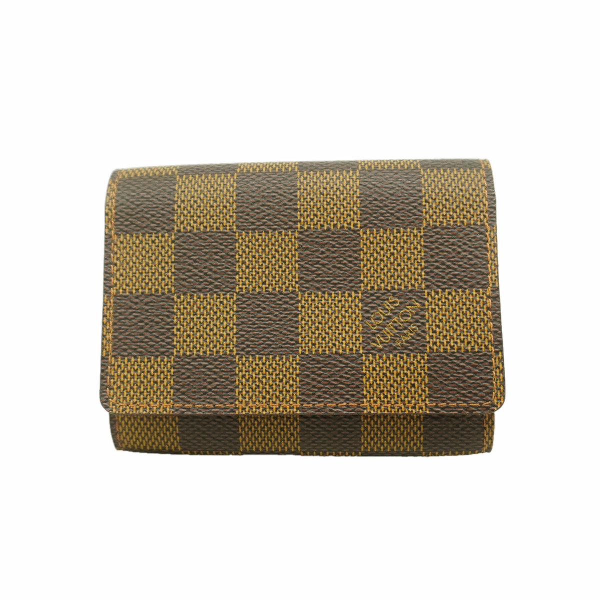 【6ge5596】ルイヴィトン カードケース ダミエ アンヴェロップカルトドゥヴィジット N62920 エベヌ【中古】メンズ レディース ユニセックス
