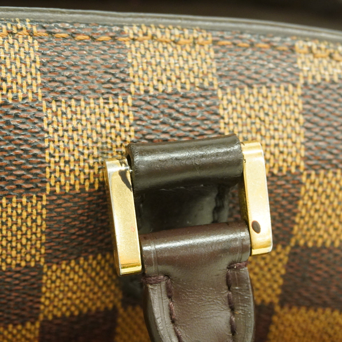 【6ge5609】ルイヴィトン ハンドバッグ ダミエ サリアオリゾンタル N51282 エベヌ【中古】レディース