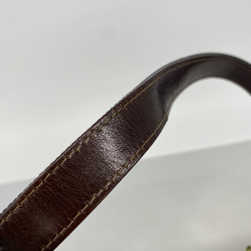 【6ge5616】フェンディ ハンドバッグ マンマバケット デニム ネイビー シルバー金具【中古】レディース