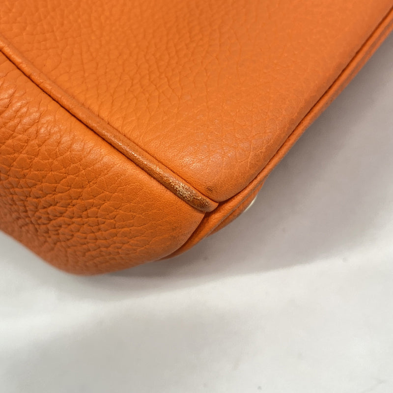 【6ge5618】クリスチャンディオール ハンドバッグ ディオリッシモ レザー オレンジ ゴールド金具 2wayバッグ【中古】レディース