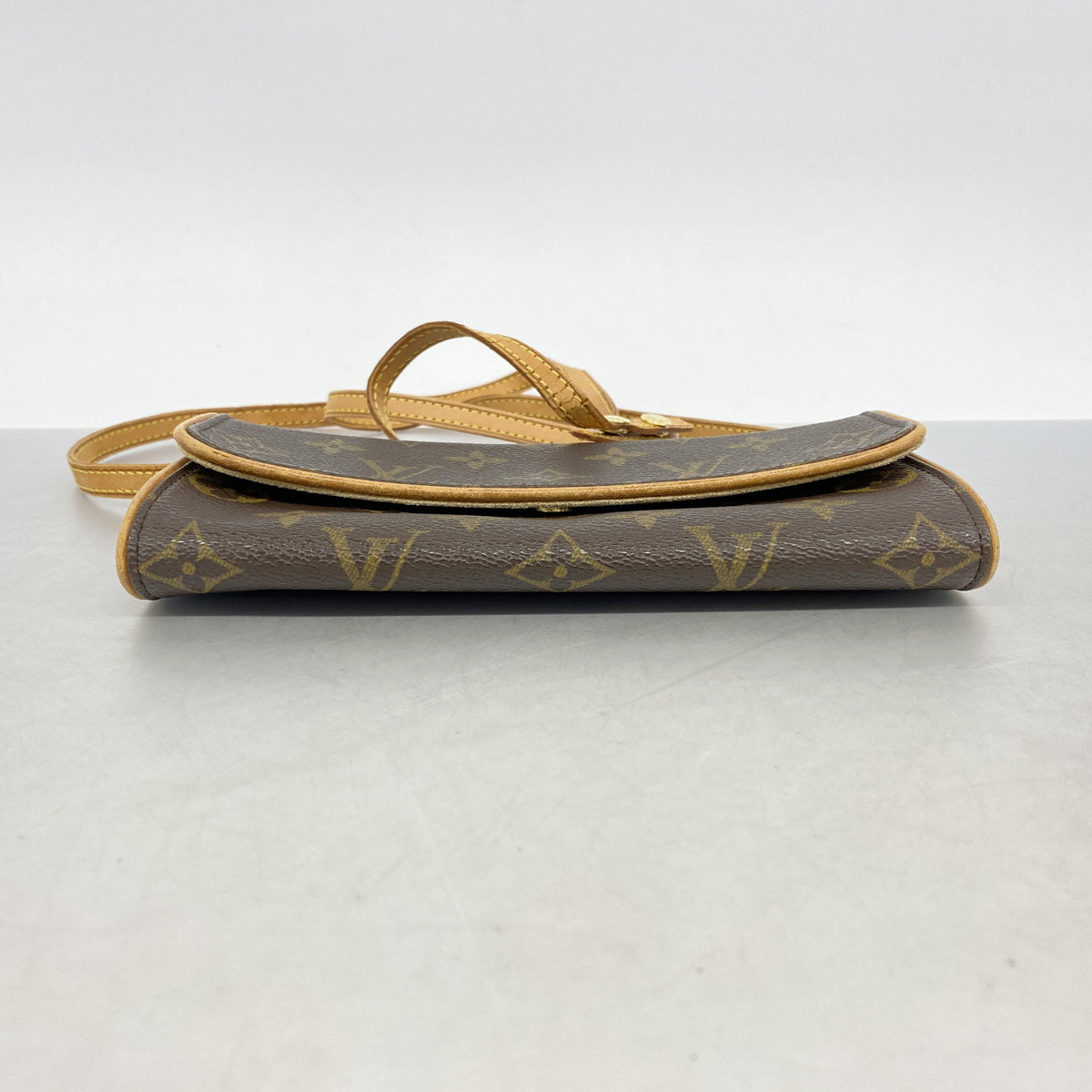 【6ge5629】ルイヴィトン ショルダーバッグ モノグラム ポシェットツインPM M51854 ブラウン【中古】レディース