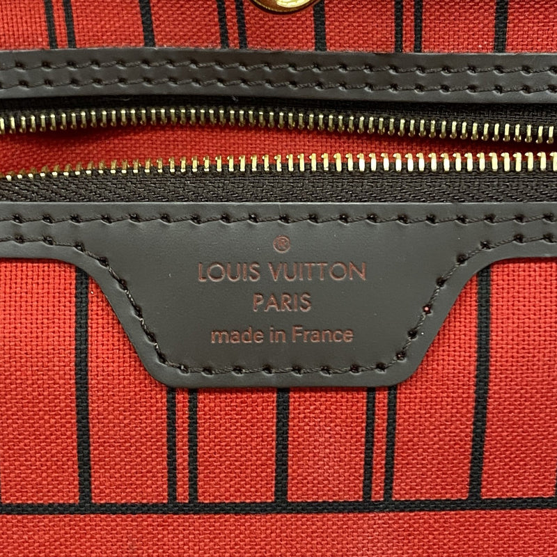 【6ge5631】ルイヴィトン トートバッグ ダミエ ネヴァーフルMM N40599 エベヌ【中古】レディース