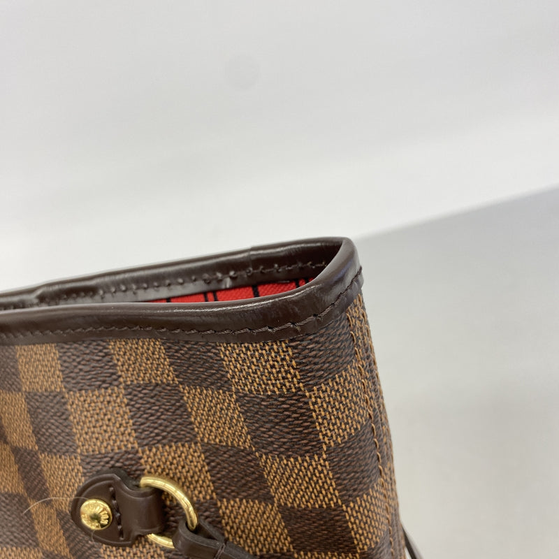 【6ge5631】ルイヴィトン トートバッグ ダミエ ネヴァーフルMM N40599 エベヌ【中古】レディース