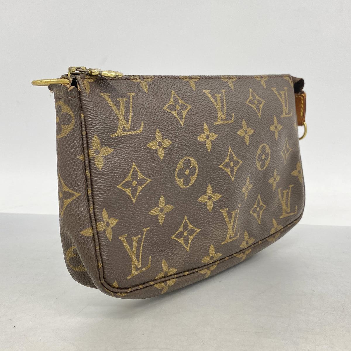 【6ge5643】ルイヴィトン ポーチ モノグラム ポシェットアクセソワール M51980 ブラウン【中古】レディース