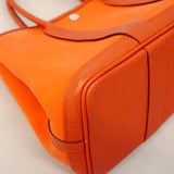 【6ge5653】エルメス ハンドバッグ ガーデンパーティTPM トワルオフィシエ サンギーヌ シルバー金具 D刻印【中古】レディース