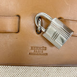 【6ge5670】エルメス ハンドバッグ エールバッグ トワルアッシュ ナチュラル シルバー金具 □B刻印 2wayバッグ【中古】メンズ レディース ユニセックス