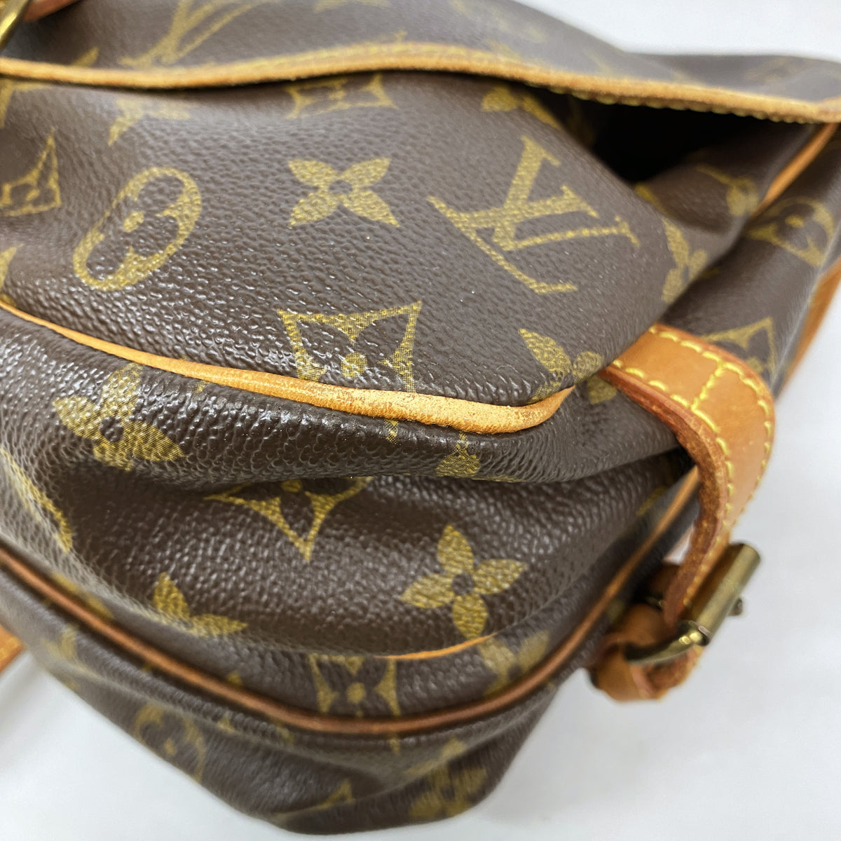 【6ge5674-h】ルイヴィトン ショルダーバッグ モノグラム ソミュール30 M42256 ブラウン【中古】レディース