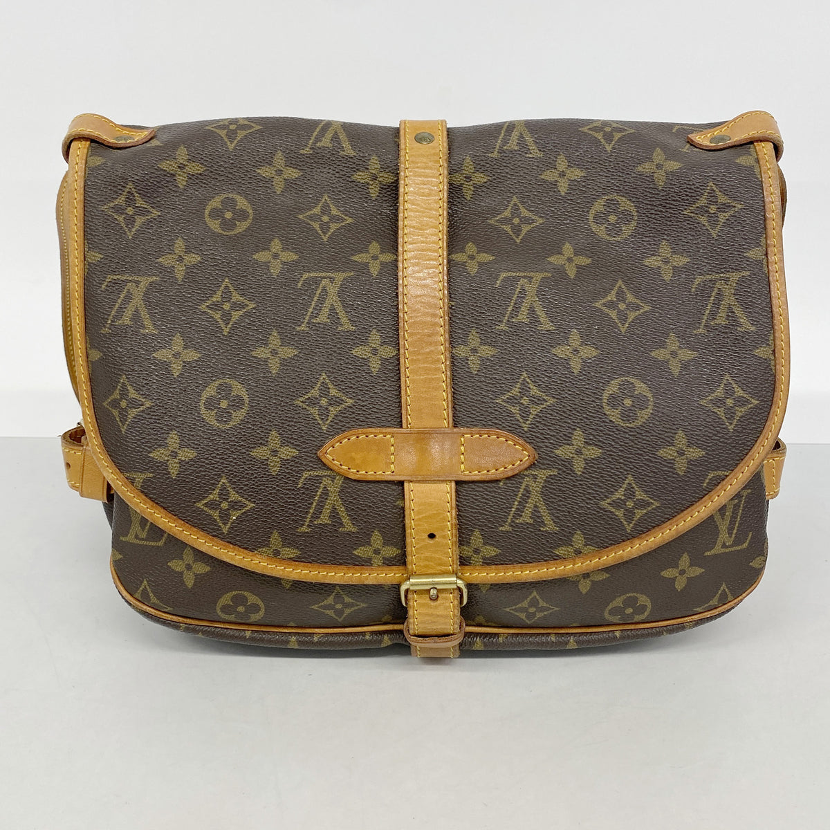 【6ge5696】ルイヴィトン ショルダーバッグ モノグラム ソミュール30 M42256 ブラウン【中古】レディース