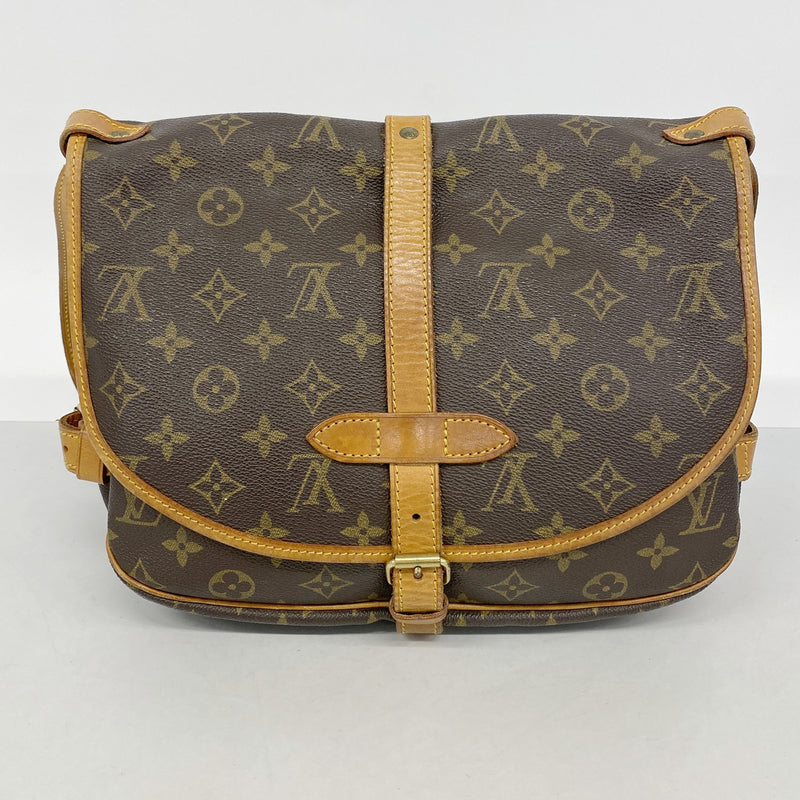 【6ge5696】ルイヴィトン ショルダーバッグ モノグラム ソミュール30 M42256 ブラウン【中古】レディース