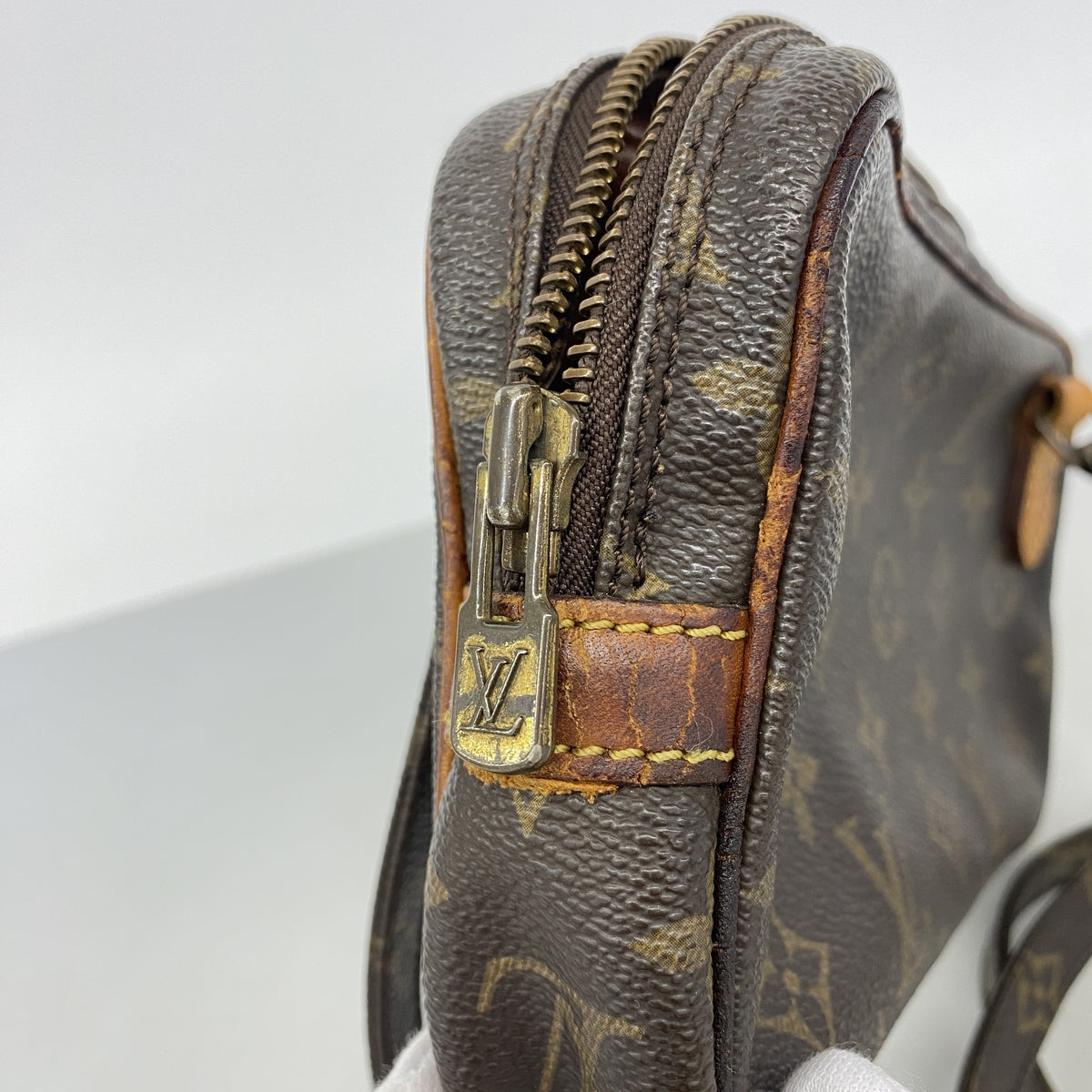 【6ge5697】ルイヴィトン ショルダーバッグ モノグラム ポシェットマルリーバンドリエール M51828 ブラウン【中古】レディース