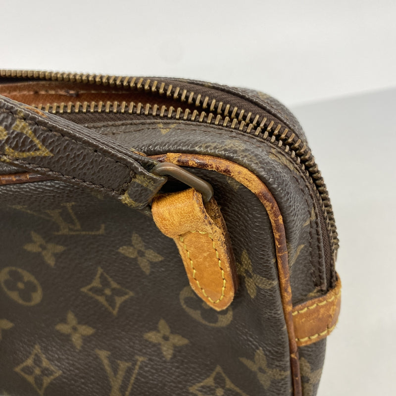 【6ge5697】ルイヴィトン ショルダーバッグ モノグラム ポシェットマルリーバンドリエール M51828 ブラウン【中古】レディース