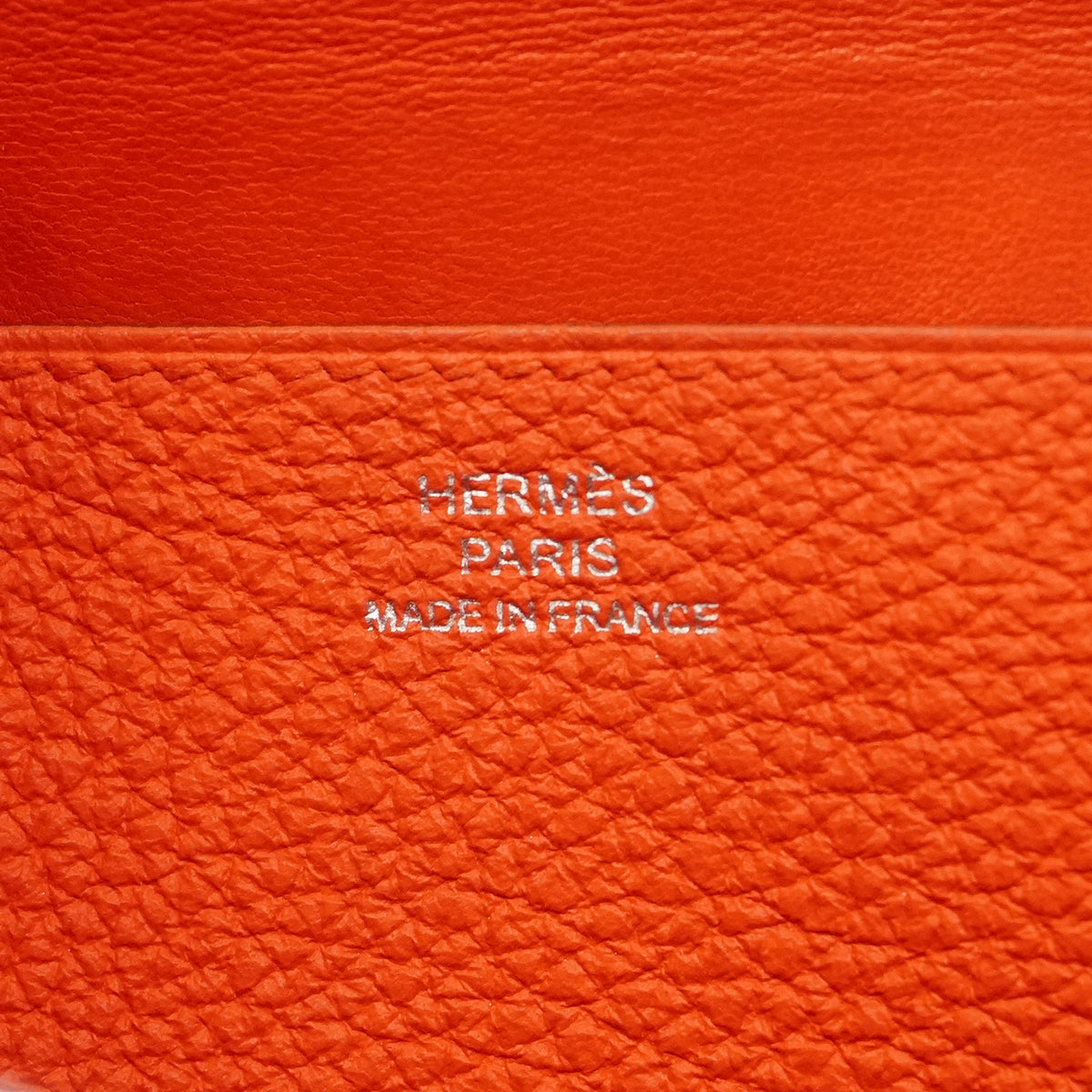 【6ge5699】エルメス 長財布 ドゴンロング トゴ カプシーヌ シルバー金具 □Q刻印【中古】メンズ レディース ユニセックス