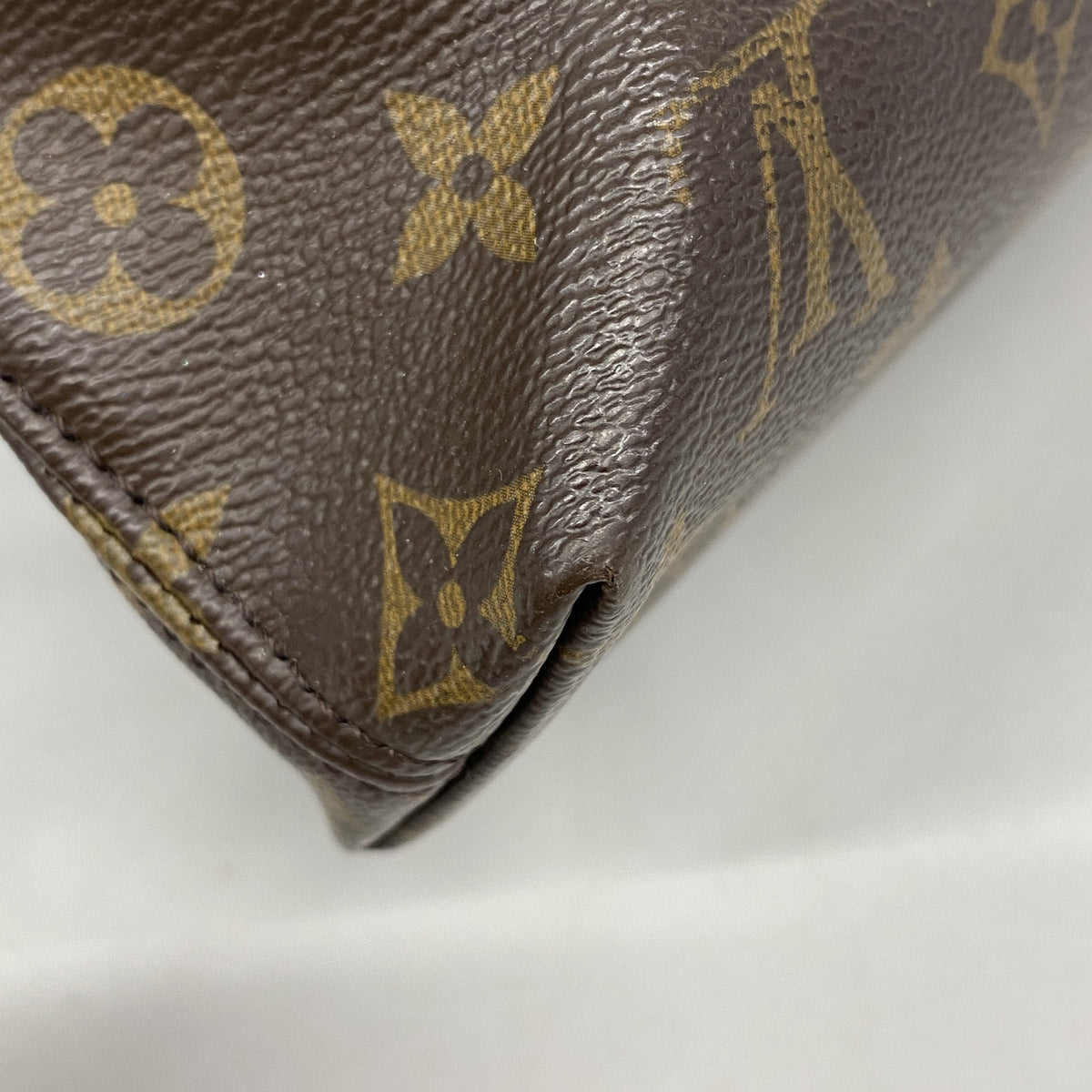 【6ge5719】ルイヴィトン ブリーフケース モノグラム・マカサー ポルトドキュマンジュールNM M54019 ブラウン ブラック【中古】メンズ