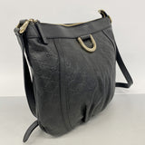 【6ge5722】グッチ ショルダーバッグ グッチシマ 204940 レザー ブラック シャンパンゴールド金具【中古】レディース