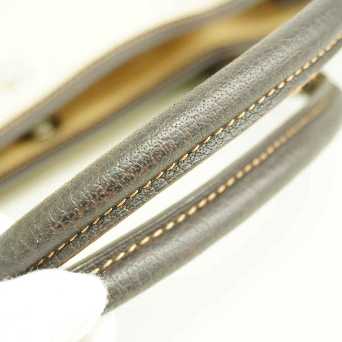 【6ge5740】エルメス トートバッグ ガーデンパーティPM トワルアッシュ ブラウン シルバー金具 □G刻印【中古】レディース