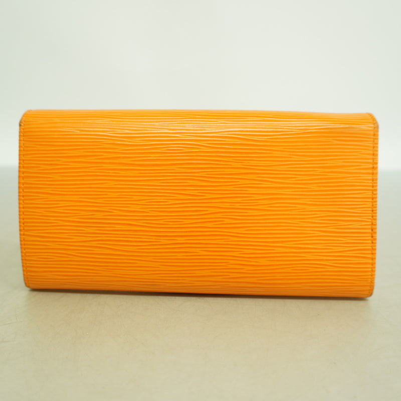 【6ge5759】ルイヴィトン 長財布 エピ ポシェットポルトモネクレディ M6359H マンダリン【中古】レディース