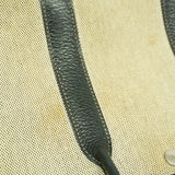 【6ge5760】エルメス トートバッグ ガーデンパーティTPM トワルアッシュ ブラック ベージュ シルバー金具 □H刻印【中古】レディース