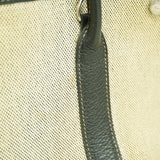 【6ge5760】エルメス トートバッグ ガーデンパーティTPM トワルアッシュ ブラック ベージュ シルバー金具 □H刻印【中古】レディース