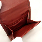【6ge5780】カルティエ コインケース マスト レザー ボルドー ゴールド金具【中古】メンズ レディース ユニセックス