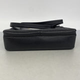 【6ge5786-k】シャネル チェーントート キャビアスキン ブラック ゴールド金具【中古】レディース
