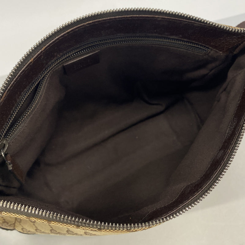 【6ge5787-k】グッチ ショルダーバッグ GGキャンバス 114273 キャンバス ベージュ シルバー金具【中古】レディース