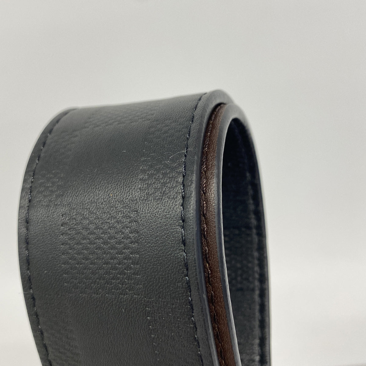 【6ge5788-k】ルイヴィトン ベルト ダミエ・アンフィニ ベルトダミエプリント40MM M9150T オニキス メテオール【中古】メンズ