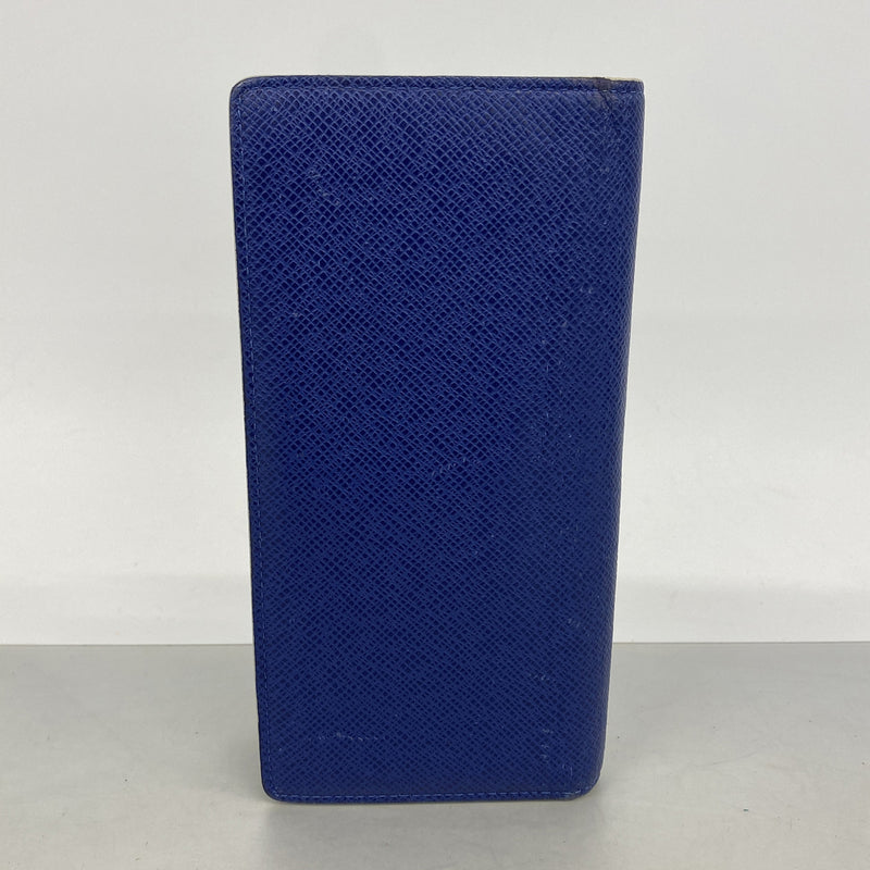 【6ge5790-k】ルイヴィトン 長財布 タイガ ポルトフォイユブラザNM M30389 ブルー【中古】メンズ