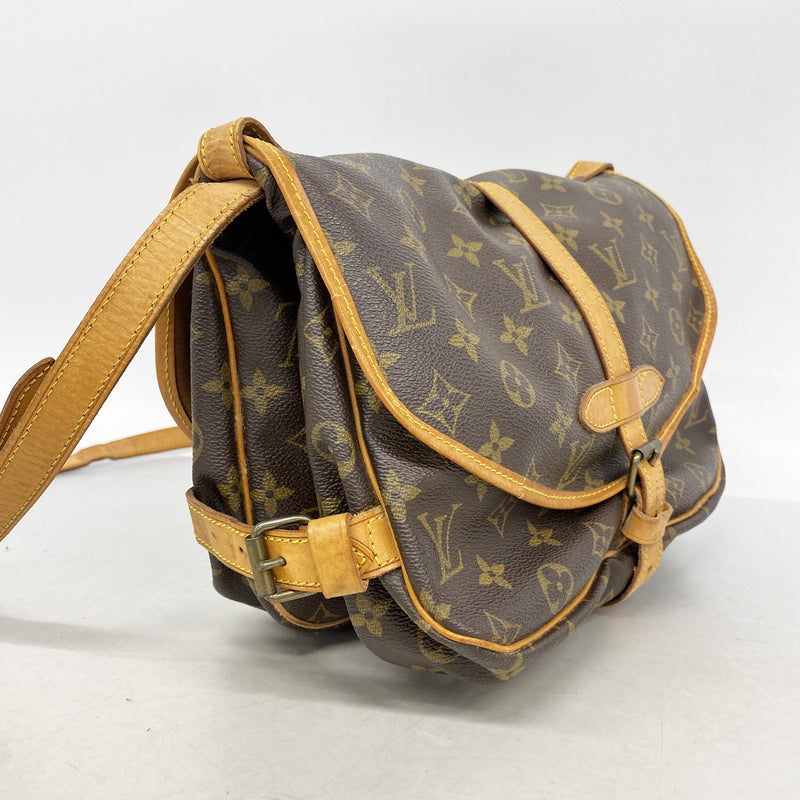 【6ge5793】ルイヴィトン ショルダーバッグ モノグラム ソミュール30 M42256 ブラウン【中古】レディース