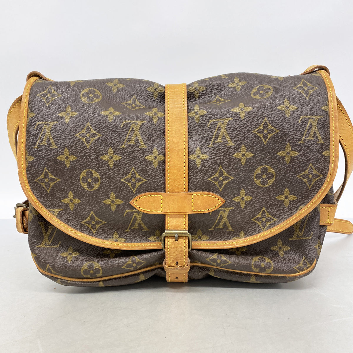 【6ge5793】ルイヴィトン ショルダーバッグ モノグラム ソミュール30 M42256 ブラウン【中古】レディース