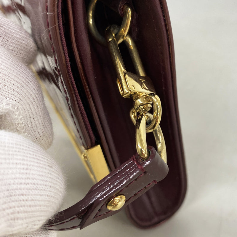 【6ge5799】ルイヴィトン ショルダーバッグ ヴェルニ ロスモアPM M91547 ルージュフォーヴィスト【中古】レディース