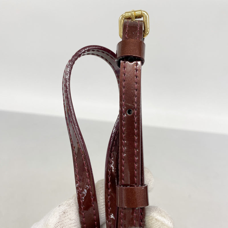 【6ge5799】ルイヴィトン ショルダーバッグ ヴェルニ ロスモアPM M91547 ルージュフォーヴィスト【中古】レディース