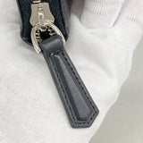【6ge5807】フェンディ 長財布 スクエアアイ レザー ブラック シルバー金具【中古】レディース