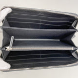【6ge5807】フェンディ 長財布 スクエアアイ レザー ブラック シルバー金具【中古】レディース