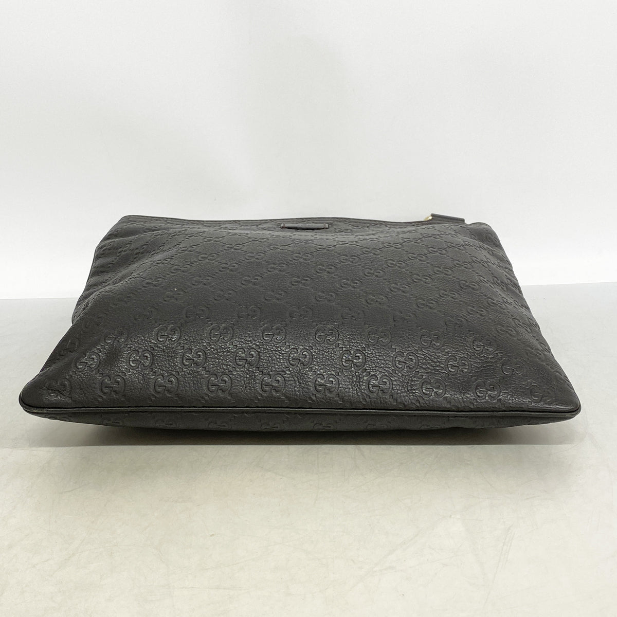 【6ge5829】グッチ ショルダーバッグ グッチシマ 201446 レザー ダークブラウン シャンパンゴールド金具【中古】メンズ